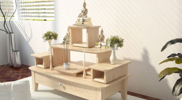 แบบชั้นวางพระพุทธรูปสไตล์ Modern