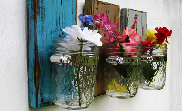 แจกันดอกไม้แต่งบ้าน จากวัสดุเหลือใช้