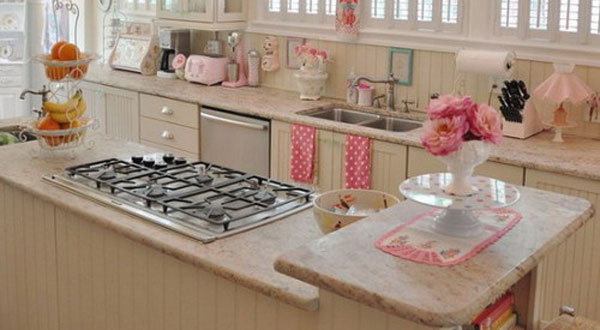 ไอเดียห้องครัว แนววินเทจ ให้ลุคหวานๆแบบเจ้าหญิง 