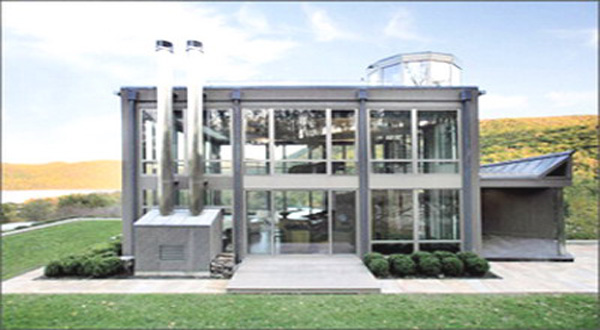 บ้านแบบกล่องกระจก 