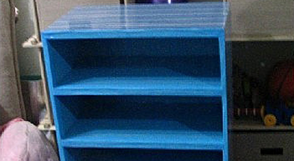 DIY ชั้นวาง ทำเอง จากกล่องกระดาษ