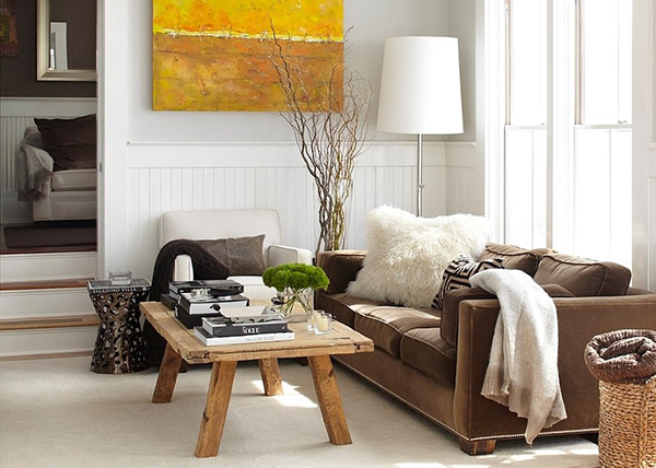 แต่งห้องรับแขกแนว Rustic Style