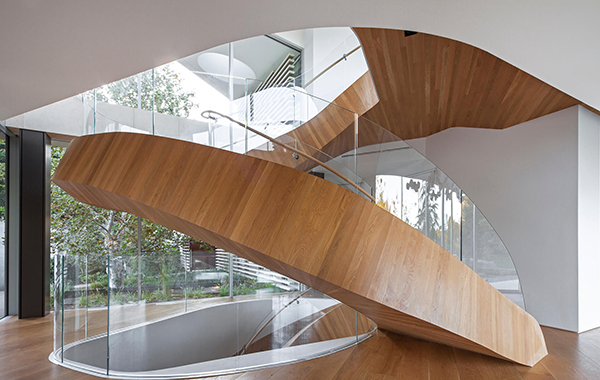 ไอเดียบันไดบ้านแบบวงกลม