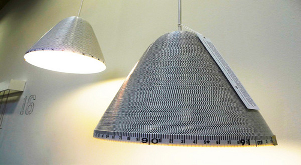 โคมไฟสวยจากสายวัดความยาว