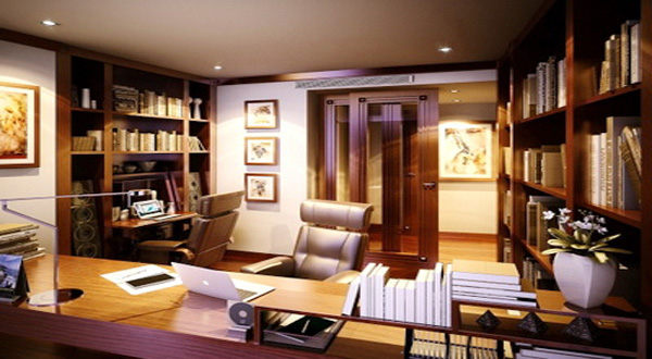 การวางแบบแปลนห้องทำงานภายในบ้าน 