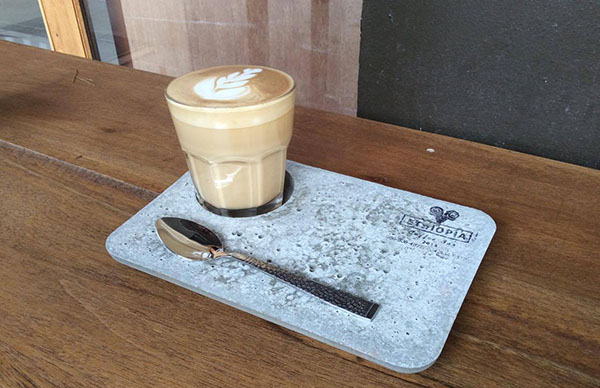 ไอเดียที่วางแก้ว ไสตล์ดิบๆ