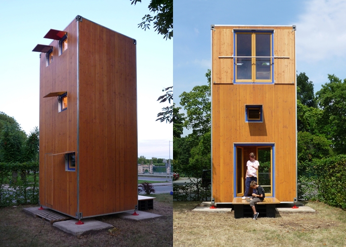 แบบบ้านไม้ประหยัดพื้นที่ 