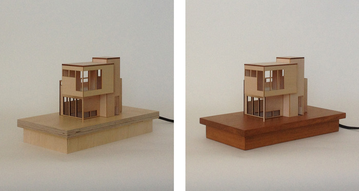 บ้านแบบโมเดิร์นโคมไฟ