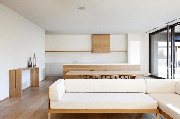 ห้องนั่งเล่นสีขาว