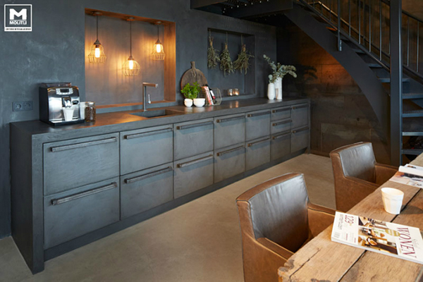 ไอเดียการแต่งห้องครัวด้วยปูน