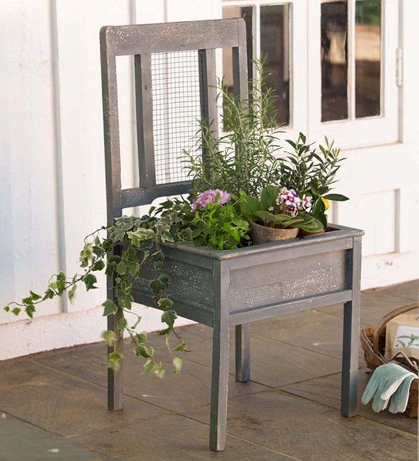 เก้าอี้ปลูกต้นไม้ เก้าอี้ปลูกต้นไม้