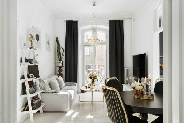 ไอเดียตกแต่งภายในโทนดำ ขาว