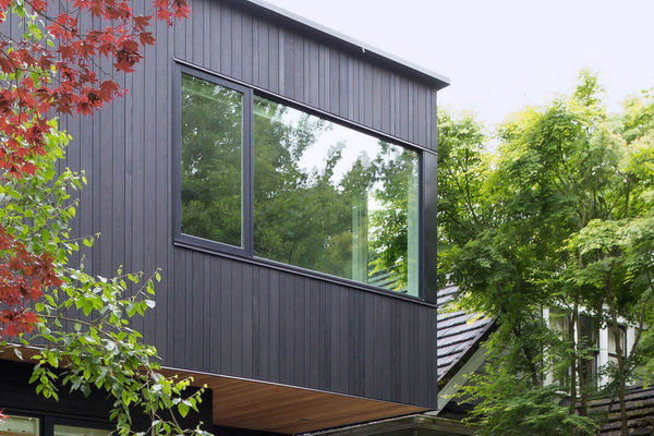 ตกแต่งภายนอกด้วยสีดำ