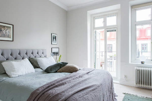 แต่งห้องนอนสีขาว