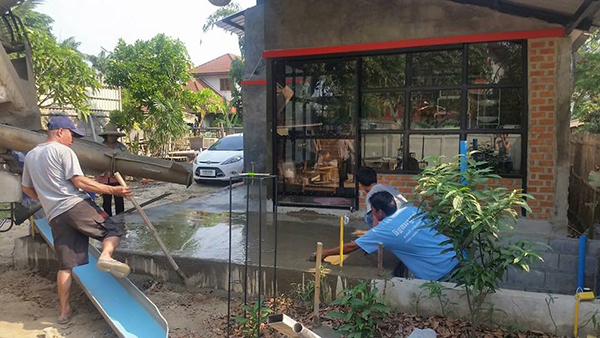 สร้างบ่อปลาคาร์ฟ สร้างบ่อปลาคาร์ฟ