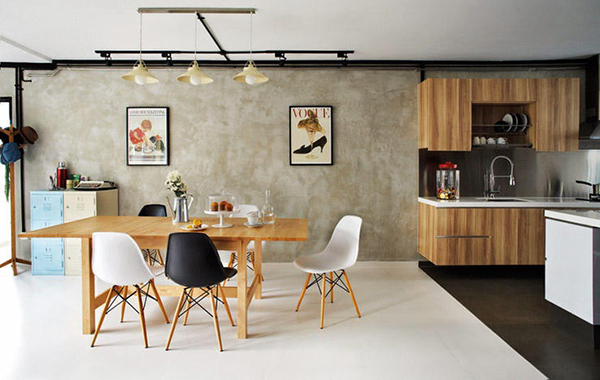 ตกแต่งบ้านด้วยปูนเปลือย