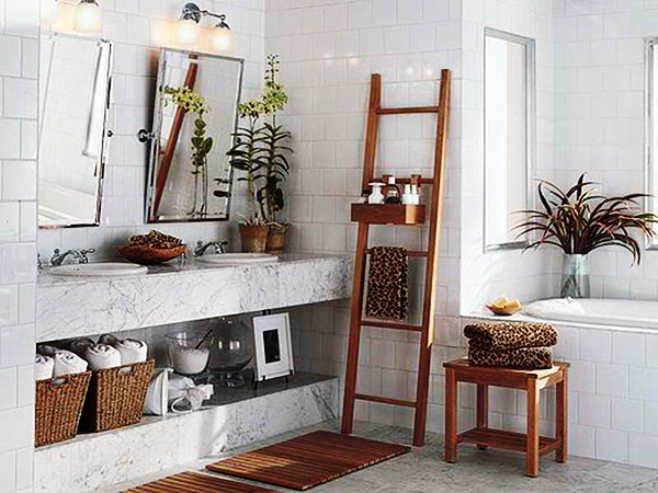 ไอเดียการแต่งห้องน้ำด้วยบันได