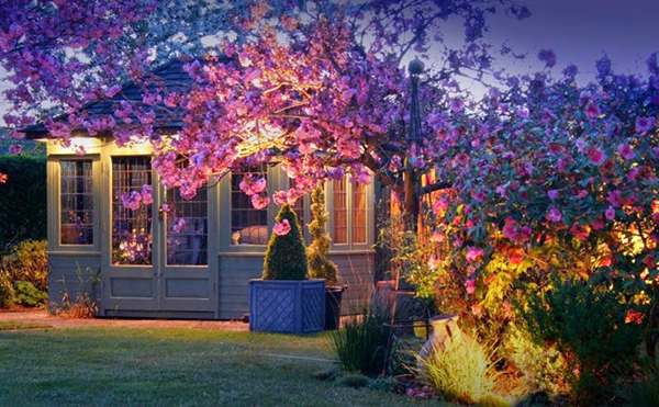 แสงไฟในสวน