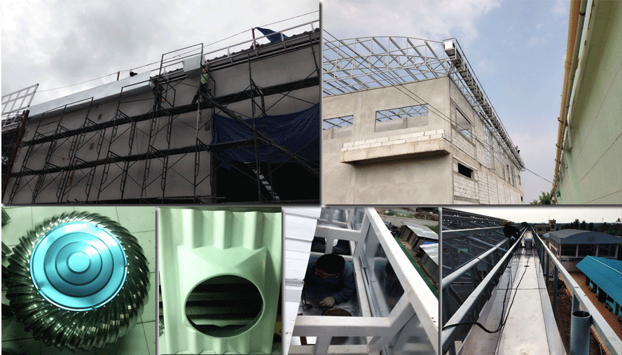 บริการติดตั้งและจำหน่ายติดตั้งรางน้ำฝน ปล่องดูดควัน ฯลฯ ทั่วประเทศ