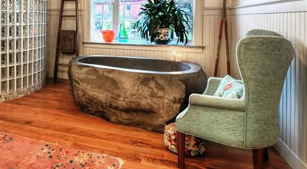 อ่างอาบน้ำจากหินธรรมชาติ