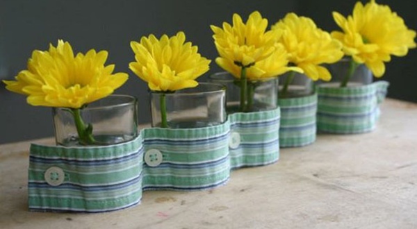 DIY แจกันดอกไม้สวยๆ ตกแต่งห้องนั่งเล่น