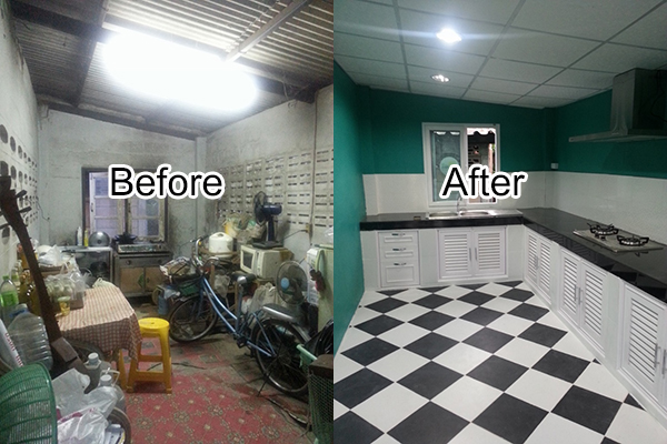 รีโนเวทห้องครัวอายุมากกว่า 20 ปี