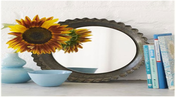 ไอเดีย DIY กระจกสุดวินเทจจากจานเก่า