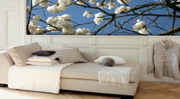 แต่งห้องด้วยรูปภาพดอกไม้ขนาดใหญ่