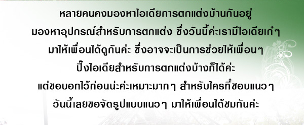 ไอเดียออกแบบตกแต่งบ้านสุดแนว ไอเดียออกแบบตกแต่งบ้านสุดแนว