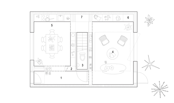 แปลนบ้านชั้นล่าง แปลนบ้านชั้นล่าง