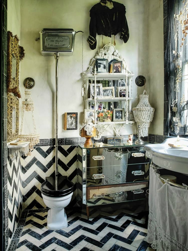 ไอเดียแต่งห้องน้ำ ห้องน้ำสไตล์โบฮิเมียน