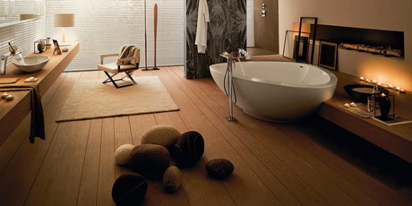 แต่งห้องน้ำด้วยพื้นไม้ แต่งห้องน้ำด้วยพื้นไม้