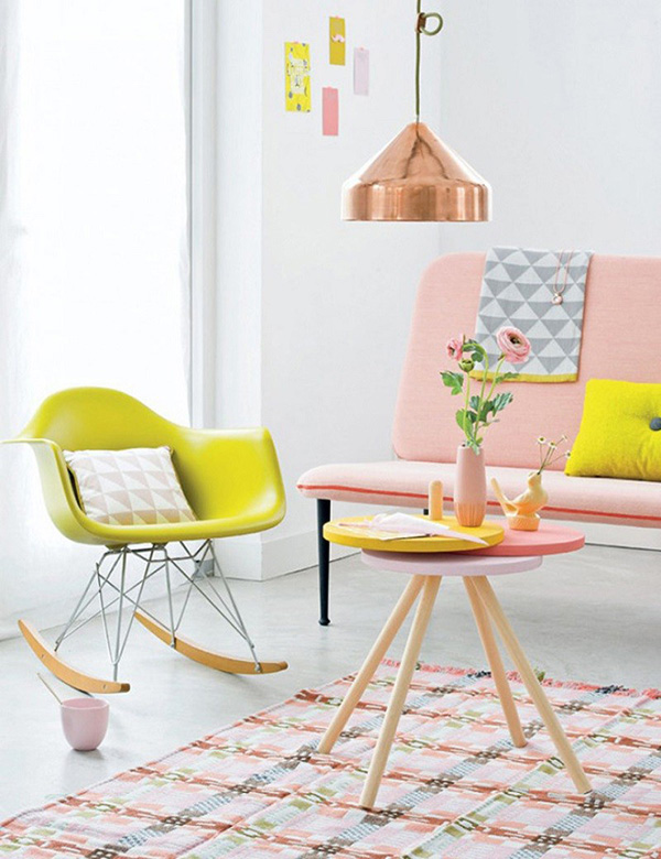 ตกแต่งภายในแบบพาสเทล