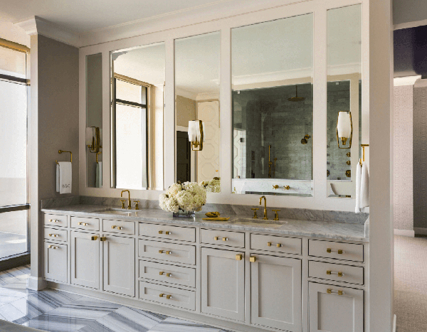 ตกแต่งห้องน้ำด้วยทองเหลือง